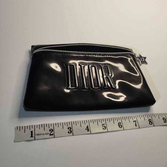 Dior Black Cosmetic Bag with Silver Accents - Picture 3 of 7